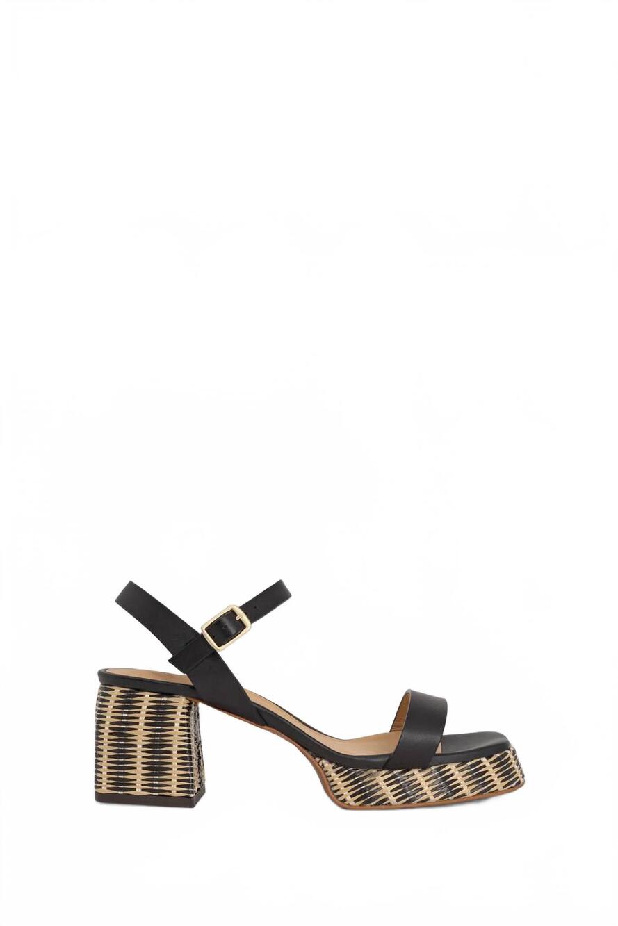 NEW CASTANER women's voramar nappa leather sandal in black